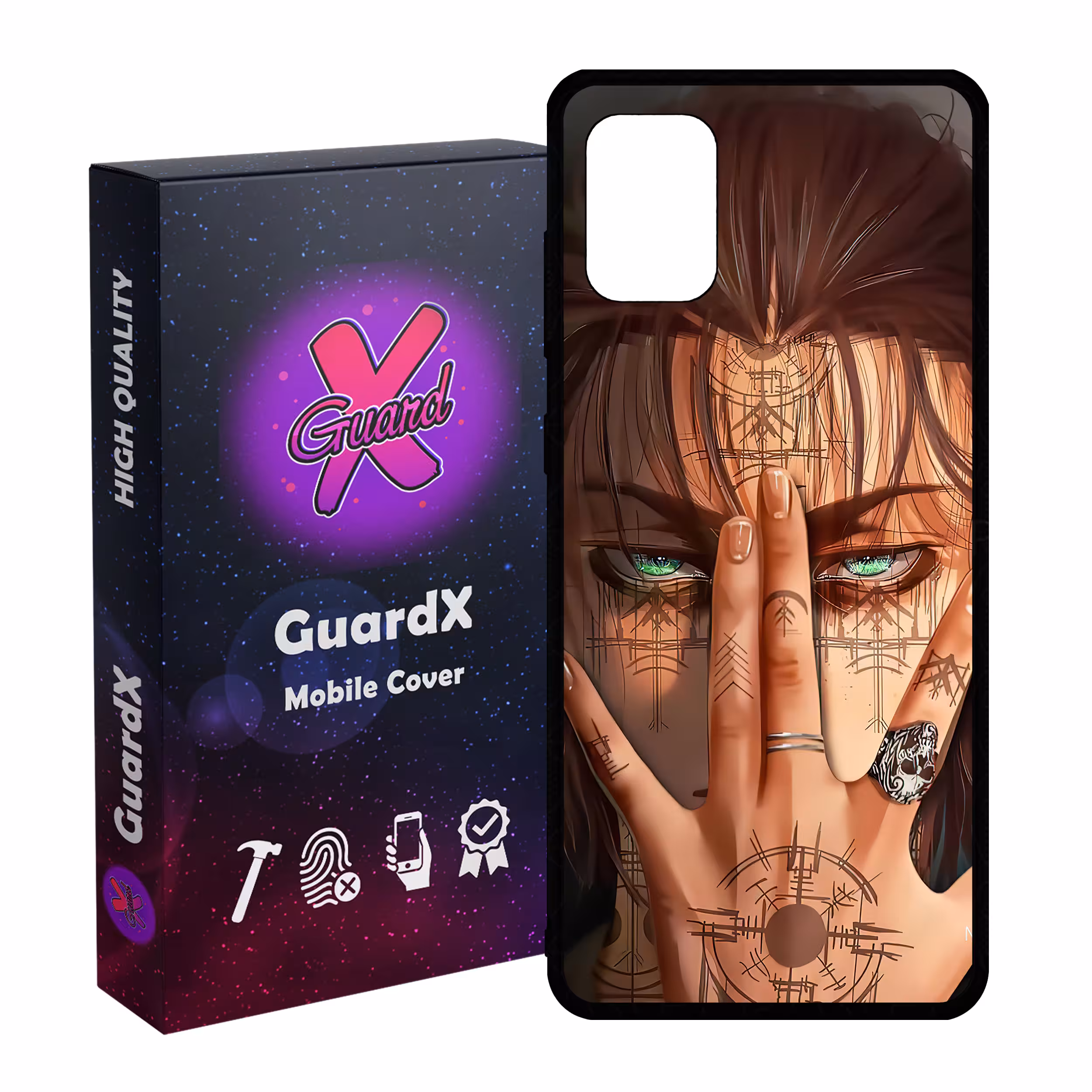کاور گارد ایکس طرح Eren Anime مدل Glass10449 مناسب برای گوشی موبایل سامسونگ Galaxy A71 4G