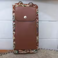 کیف دستی چرم و ترمه