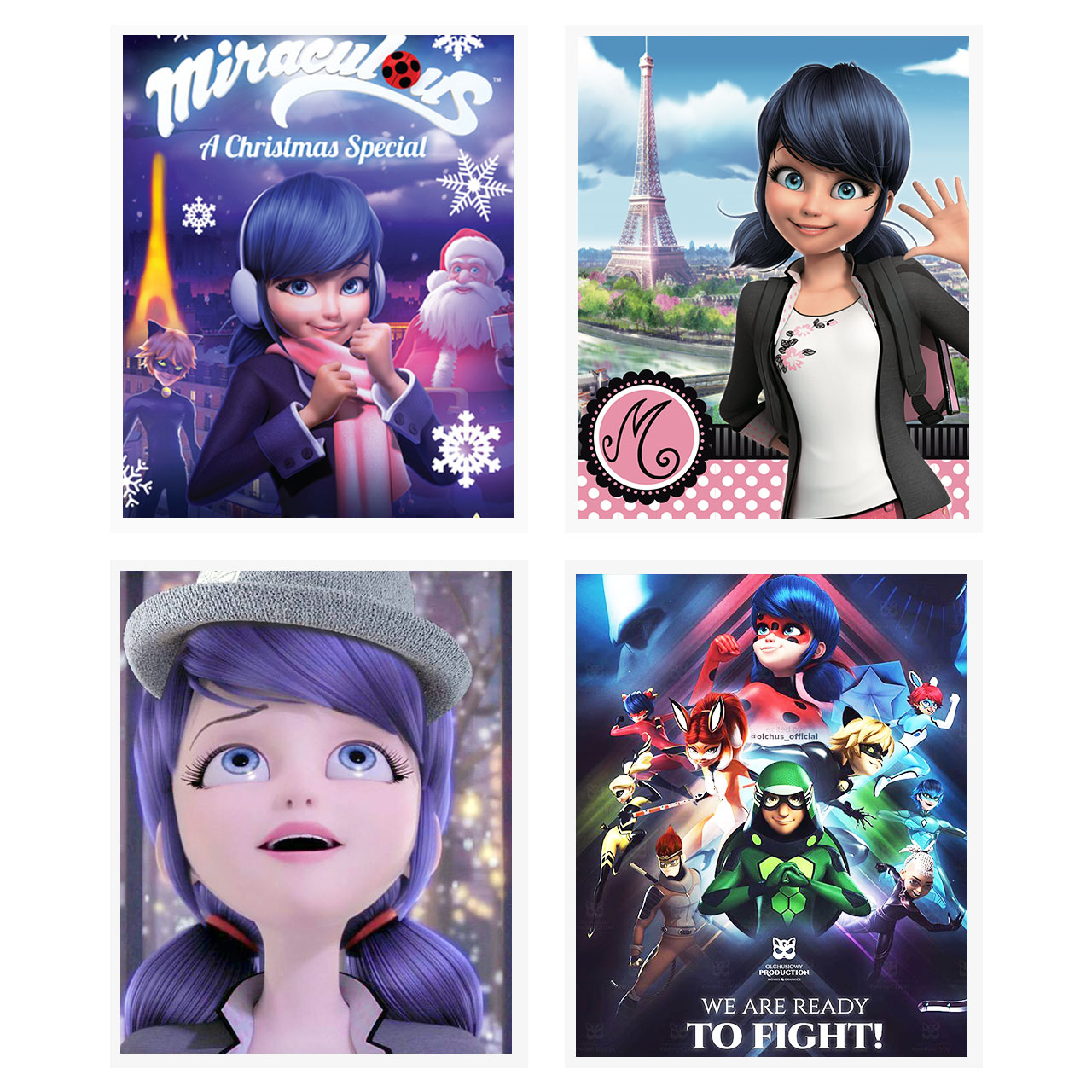  آویز تزیینی طرح دختر کفشدوزکی مدل L5 مجموعه 4 عددی