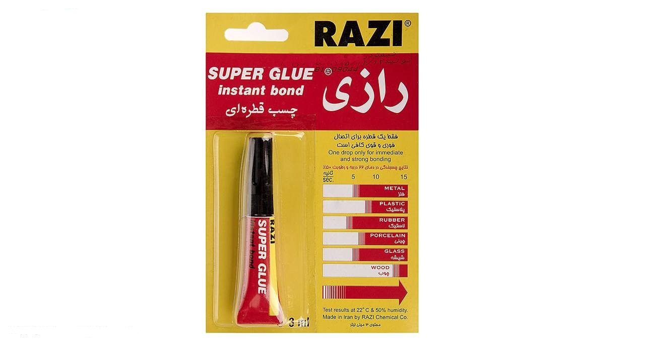 چسب قطره ای رازی 3 میلی لیتر مدل Super Glue