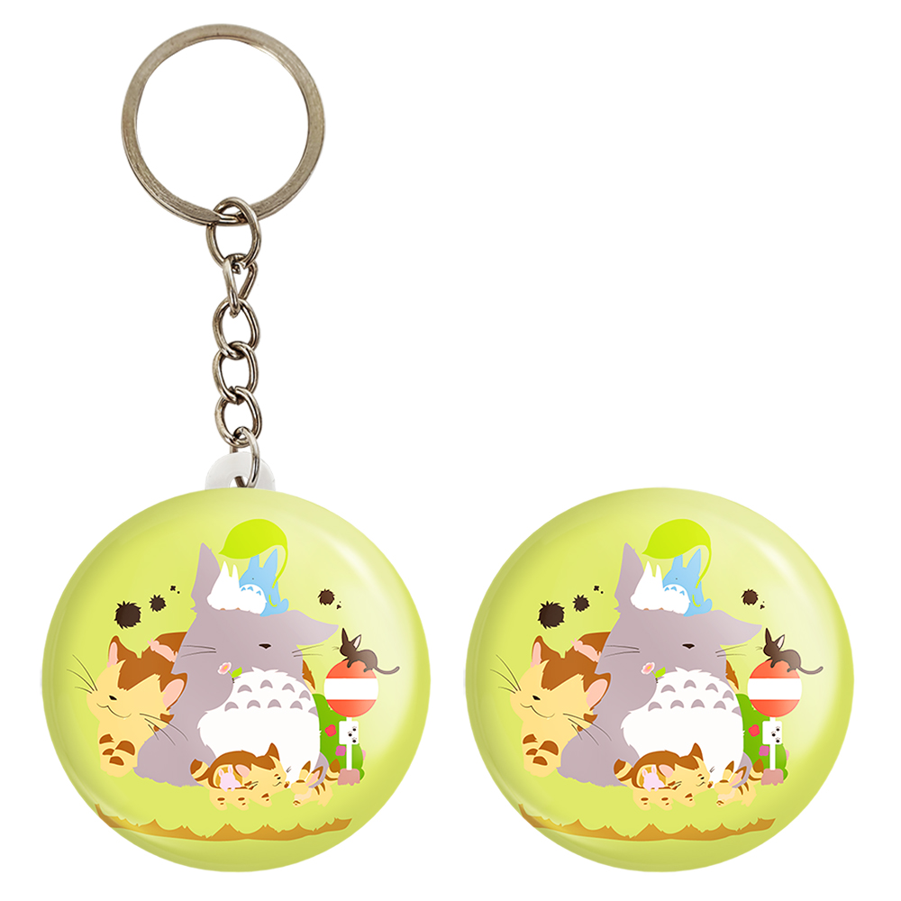 پیکسل خندالو مدل توتورو و ناتسوکی و می انیمه توتورو Totoro کد 12827 به همراه جاکلیدی