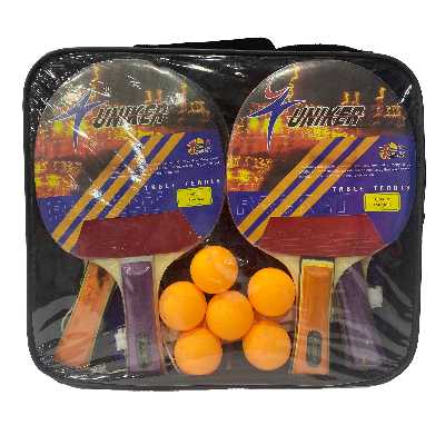 میز پینگ پنگ مدل TE-02C به همراه راکت و توپ تنیس