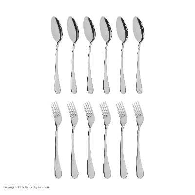 ست قاشق و چنگال 12 پارچه پاشا مدل جنوا