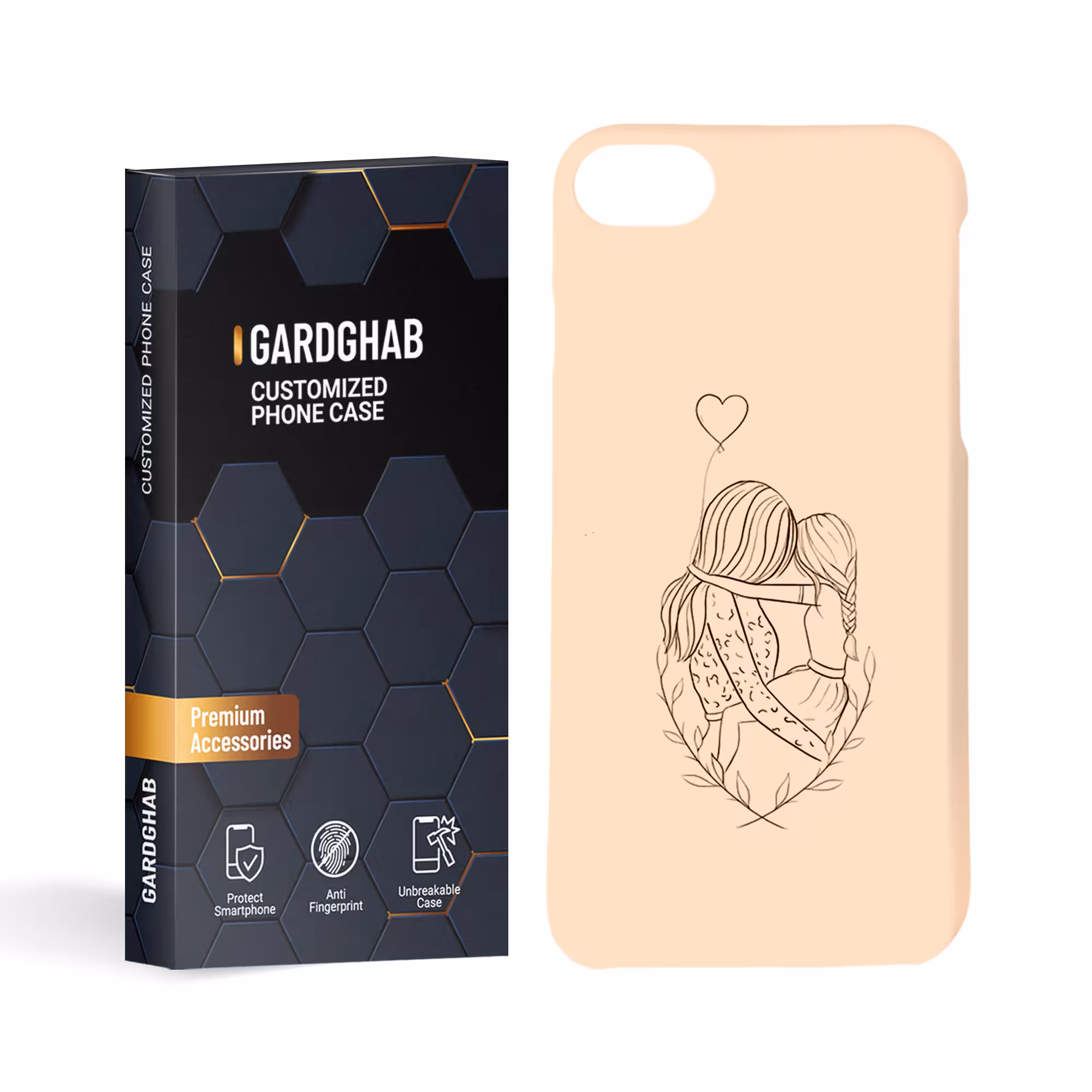 کاور گارد قاب مدل دخترانه مناسب برای گوشی موبایل اپل iphone 7 8 se2020