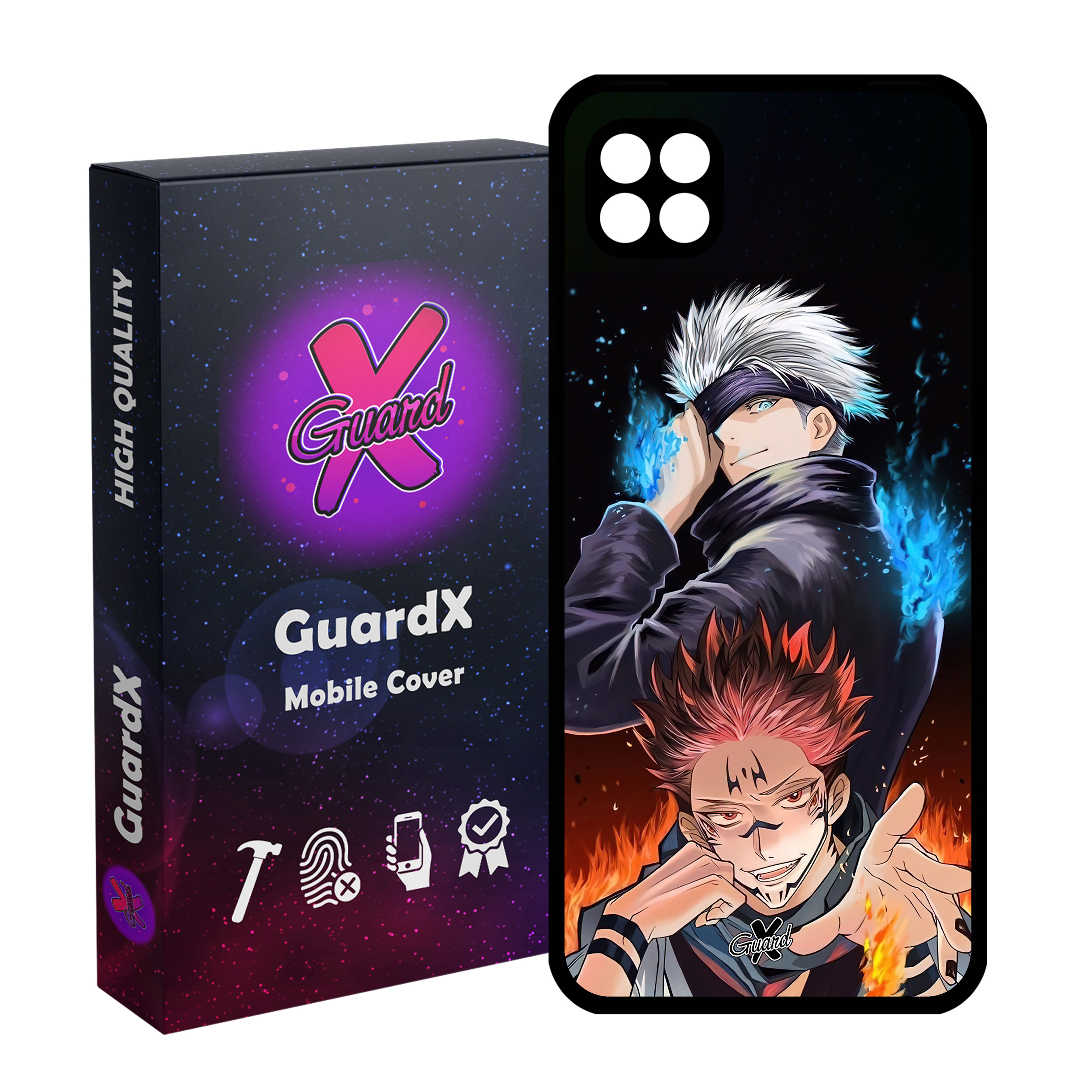 کاور گارد ایکس طرح جوجوتسو کایسن انیمه مدل Glass10572 مناسب برای گوشی موبایل سامسونگ Galaxy A22 5G