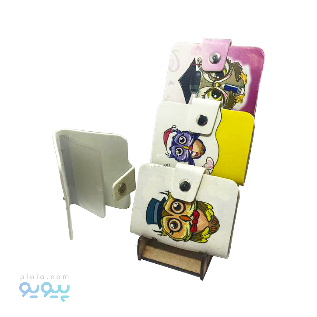 کیف مدارک چرم فانتزی طرح جغد