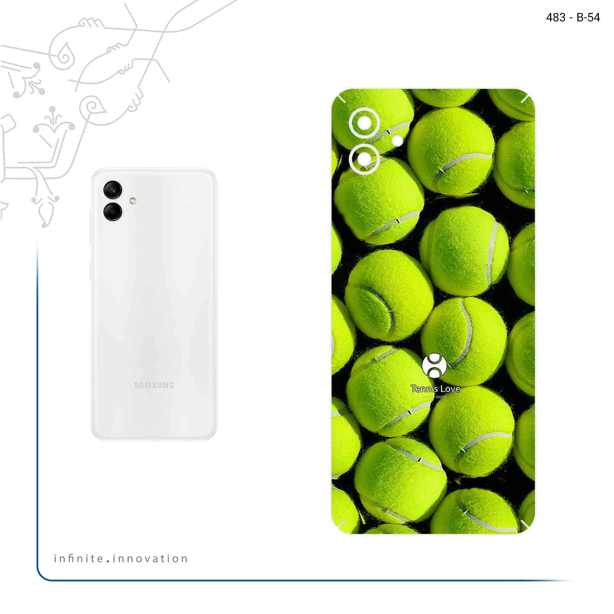 برچسب پوششی ماهوت مدل Tennis مناسب برای گوشی موبایل سامسونگ Galaxy A04