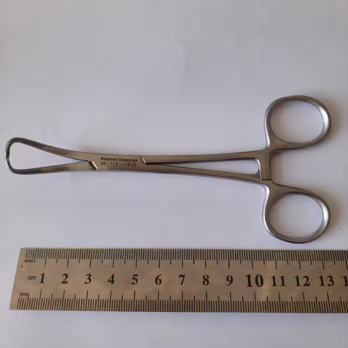 کلمپ پنس شانگیر   13cm استیل پزشکی راکول 