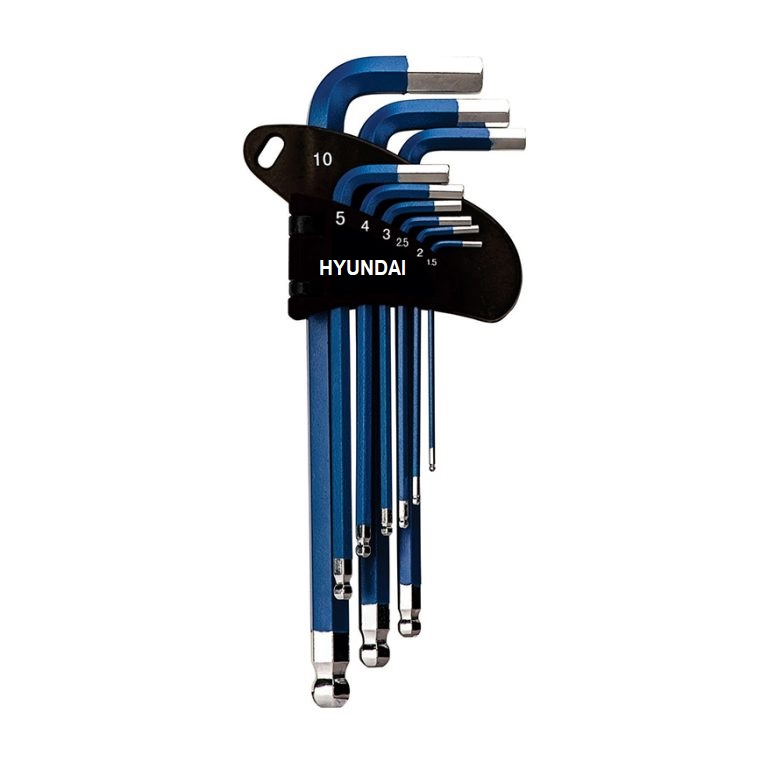 آچار آلن هیوندای مدل HT195 مجموعه 9 عددی