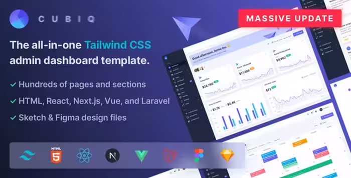 دانلود قالب Mosaic قالب Tailwind CSS داشبورد مدیریت