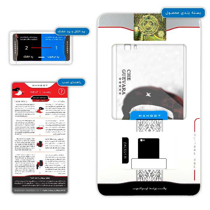 برچسب پوششی ماهوت مدل Che-Guevara مناسب برای گوشی موبایل هوآوی P8 Lite