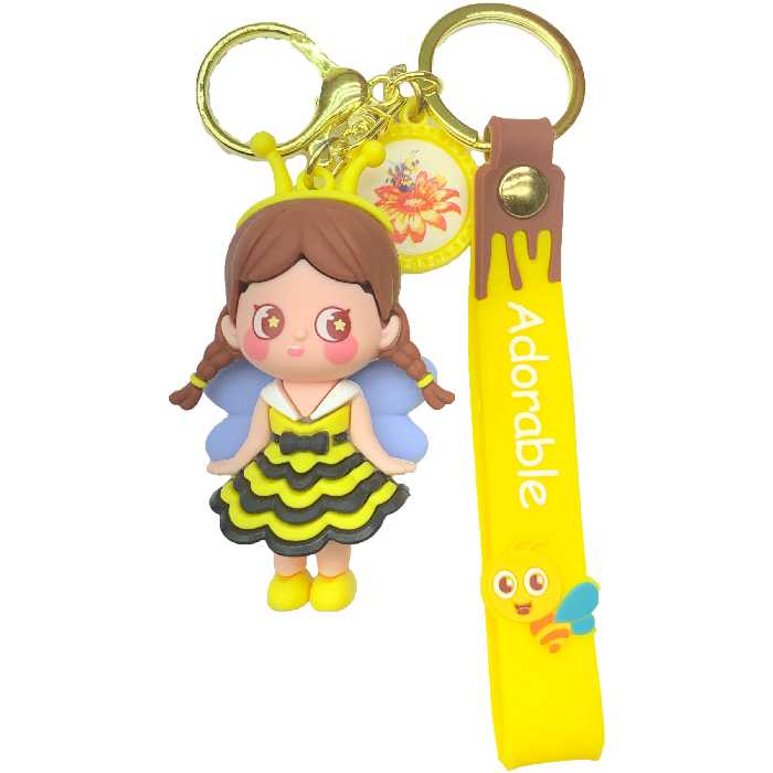 جاکلیدی مدل سیلیکونی دختر طرح زنبور