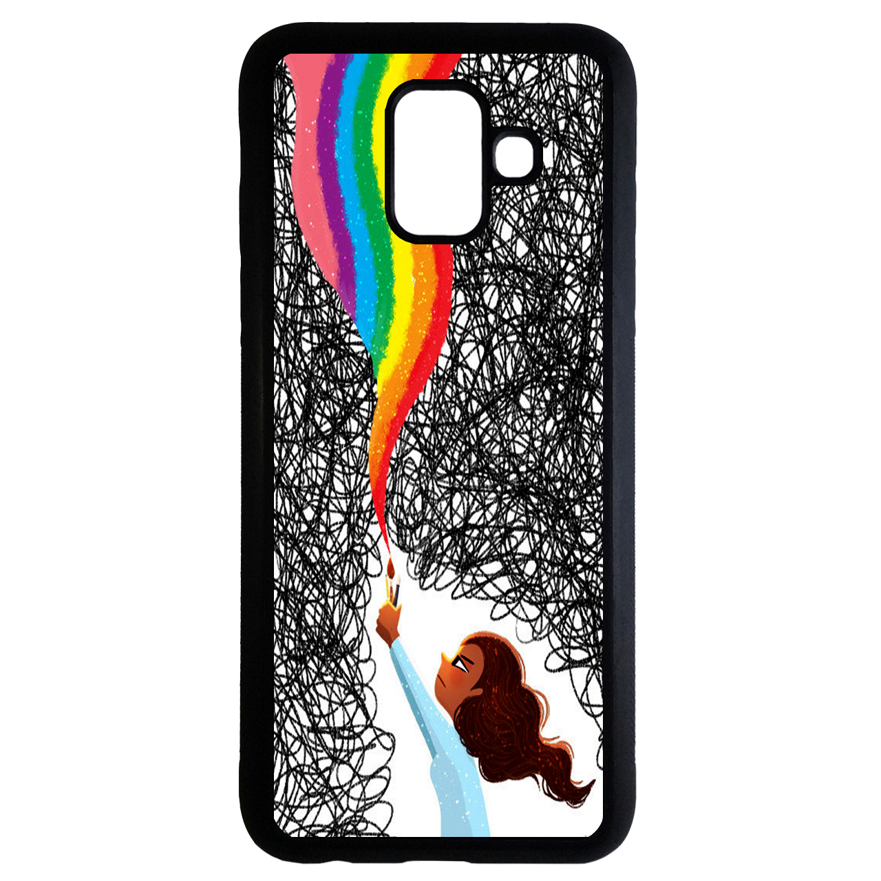 کاور طرح دخترانه کد 6721 مناسب برای گوشی موبایل سامسونگ Galaxy a8 plus 2018