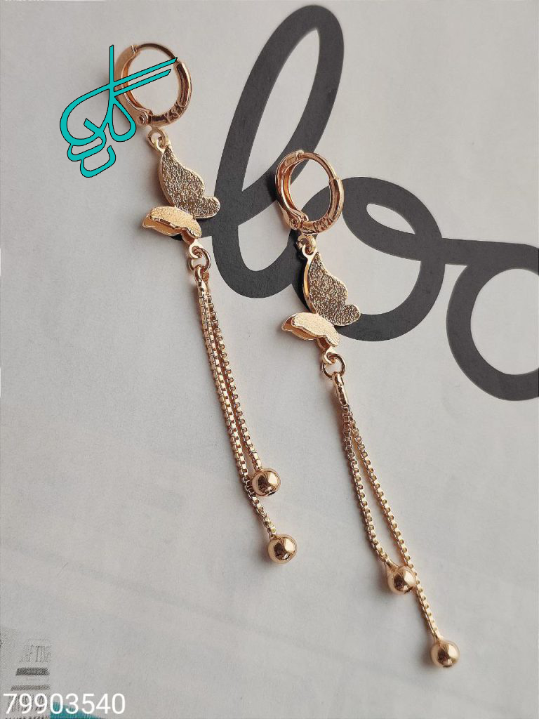 خرید گوشواره آویزی طرح پروانه مارک ysx کد 1615161 - ردگل