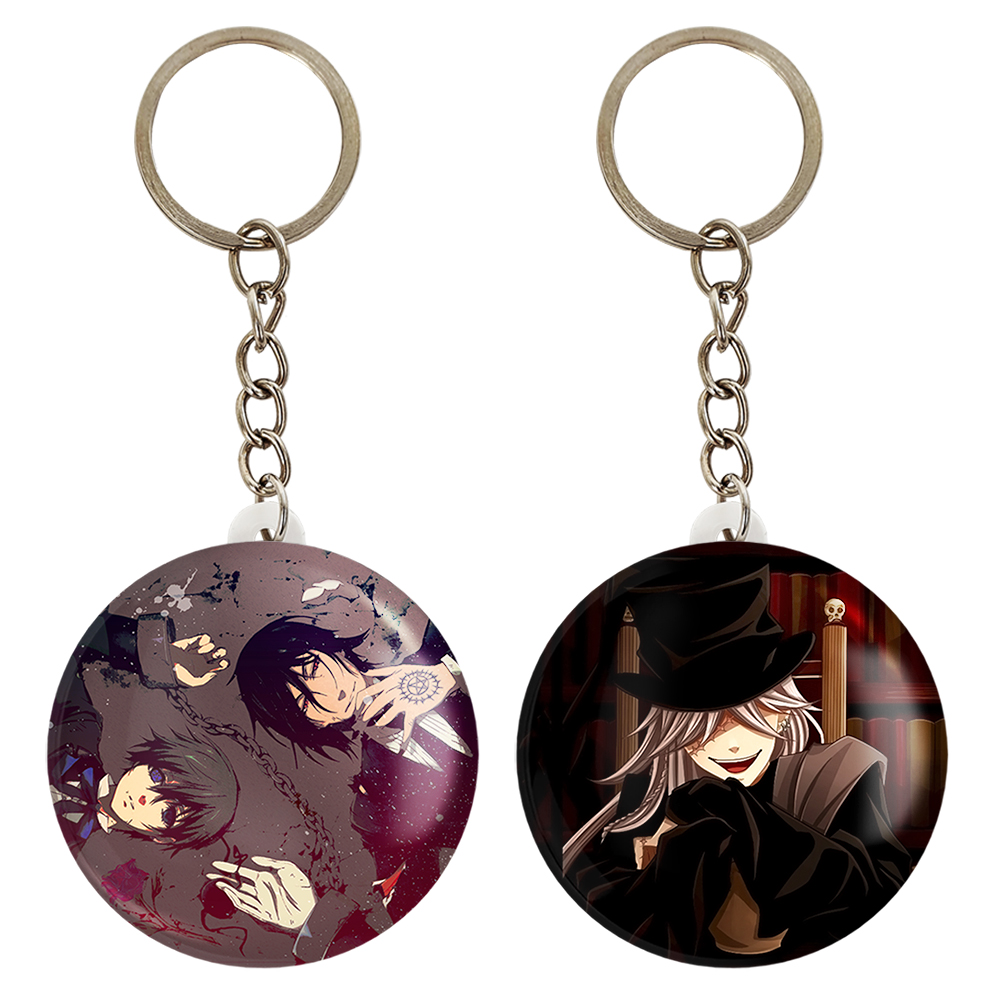 جاکلیدی خندالو مدل اندرتیکر و سباستین و شیل انیمه خادم سیاه کد 1630616304 مجموعه 2 عددی