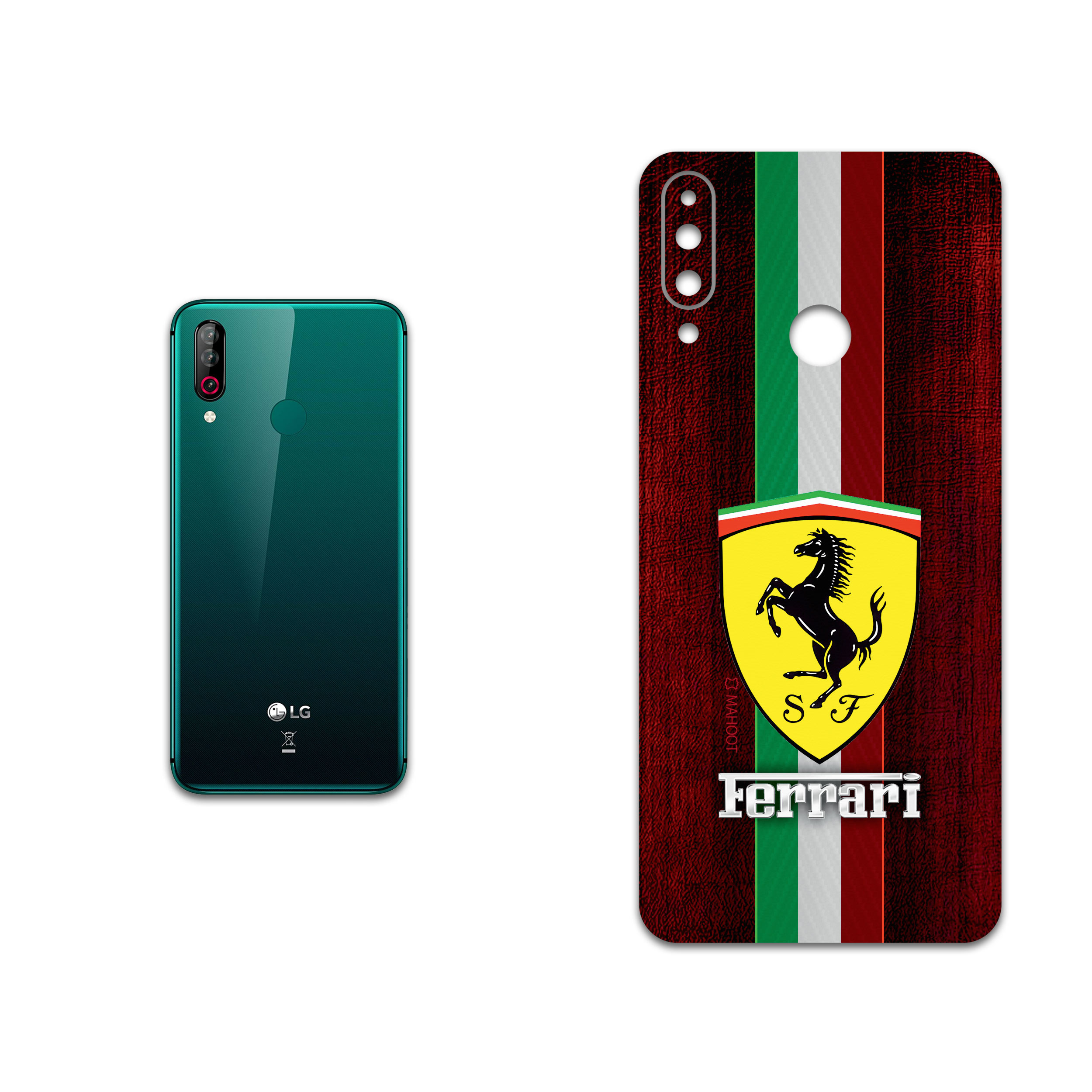 برچسب پوششی ماهوت مدل Ferrari مناسب برای گوشی موبایل ال جی W30