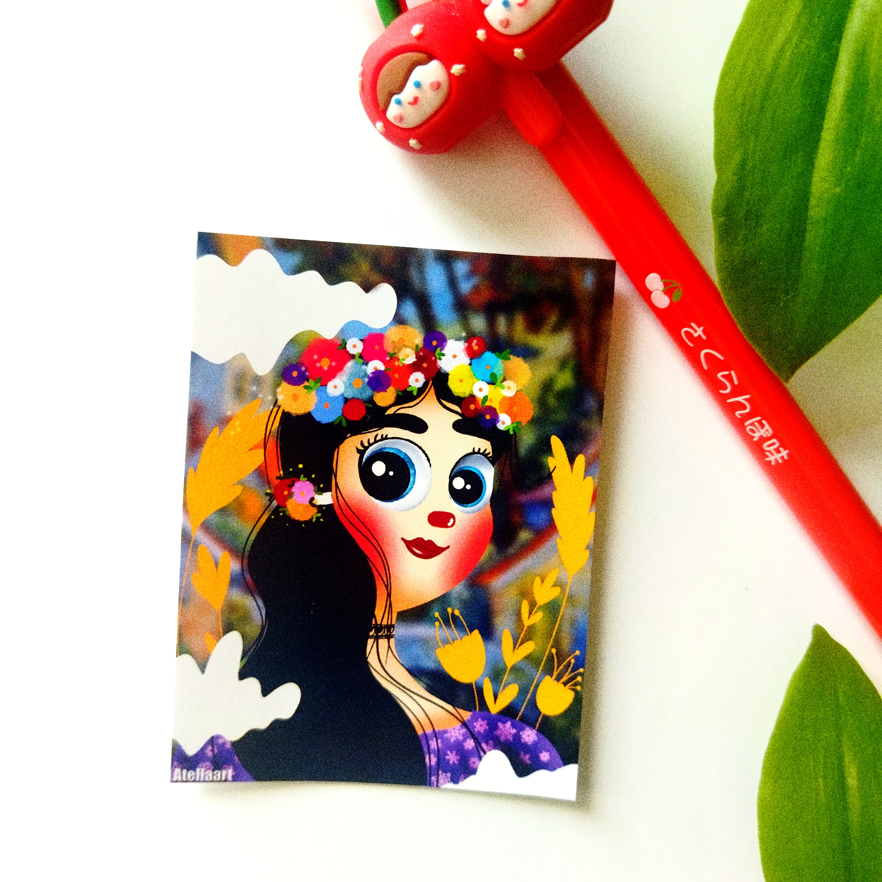 استیکردخترک 