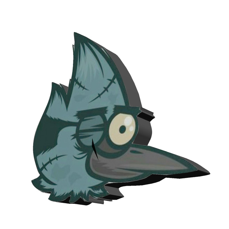 استیکر چوبی مدل Birds01