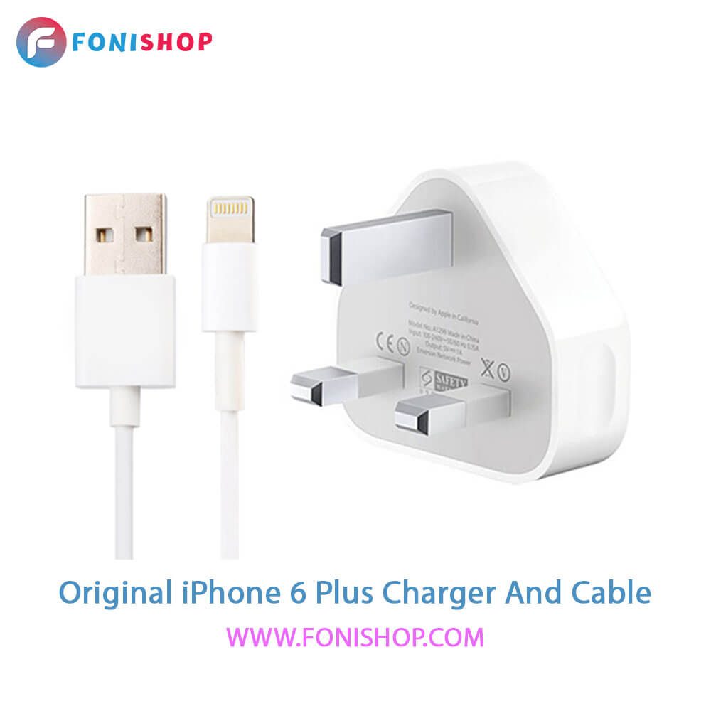 کابل و شارژر اصلی آیفون iPhone 6 Plus