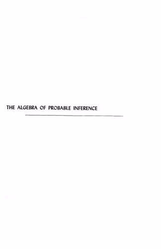 خرید و دانلود نسخه کامل کتاب Algebra of Probable Inference