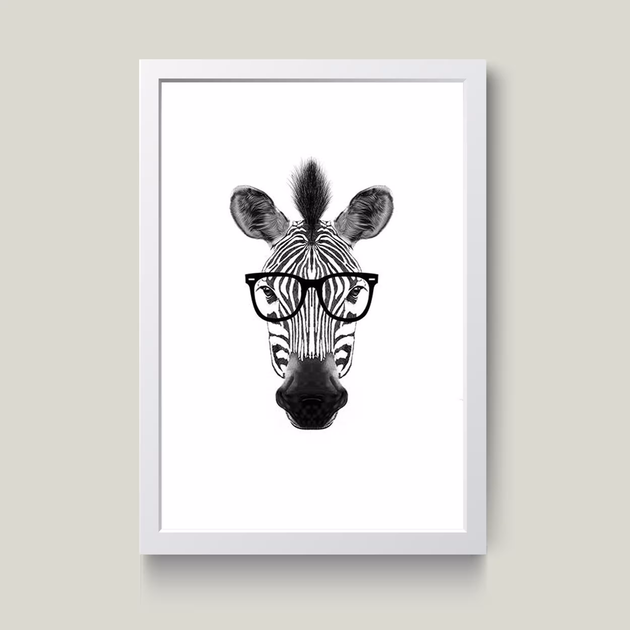 تابلو مدل Cute Zebra کدm2415-w
