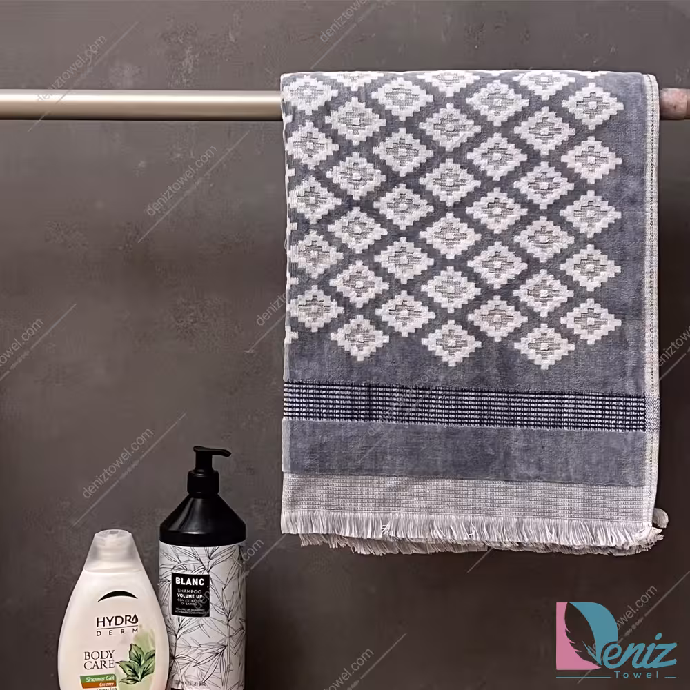 حوله استخری طرح مایا رنگ طوسی
