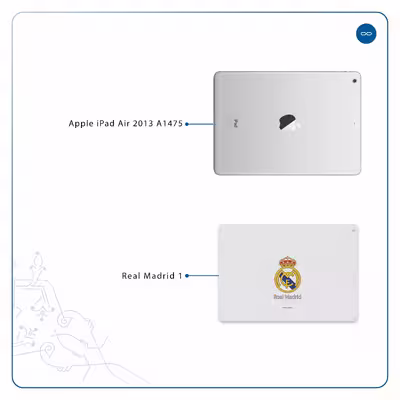برچسب پوششی ماهوت مدل Real-Madrid مناسب برای تبلت اپل iPad Air 2013 A1475