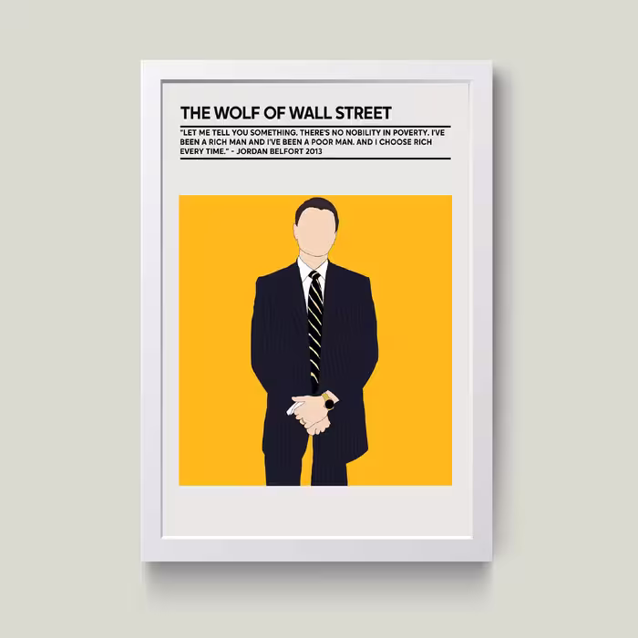 تابلو مدل گرگ وال استریت Wolf of wall street کد S1504-w