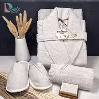حوله ست یک نفره سه تکه مارتا رنگ کرم