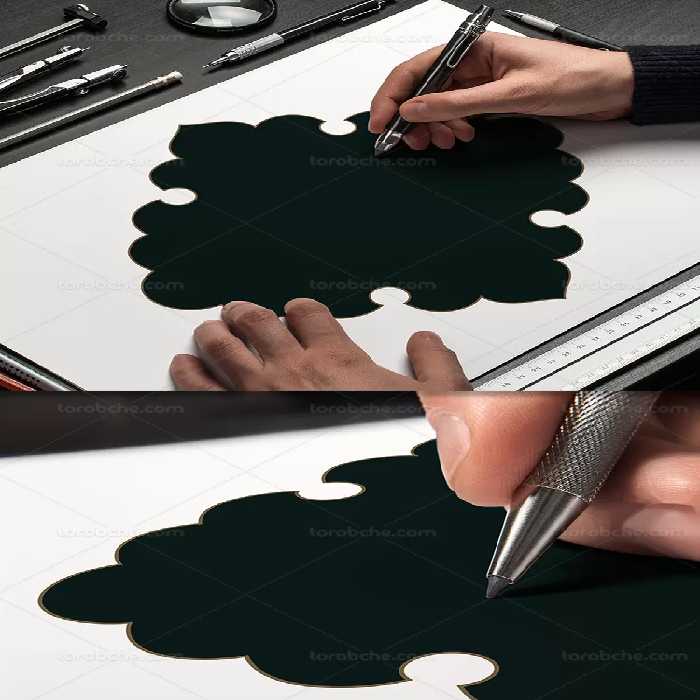 کادر تذهیب 30 | گرافیک با طعم تربچه