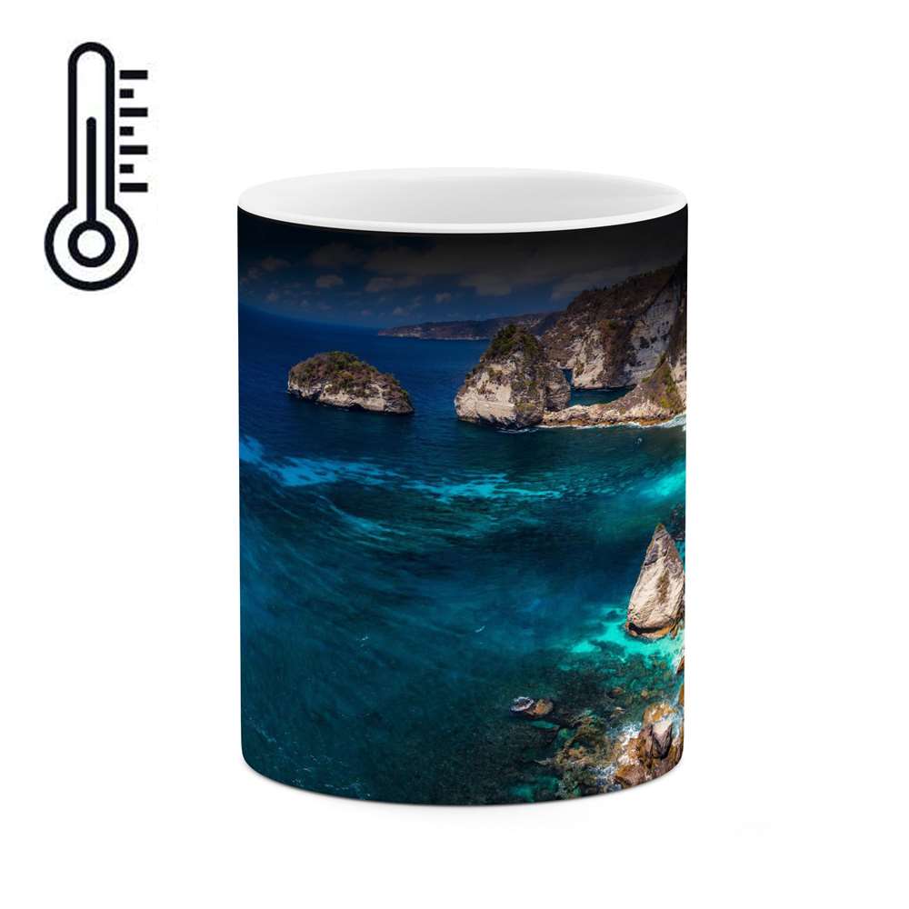 ماگ حرارتی کاکتی طرح ساحل مدل mgh16312