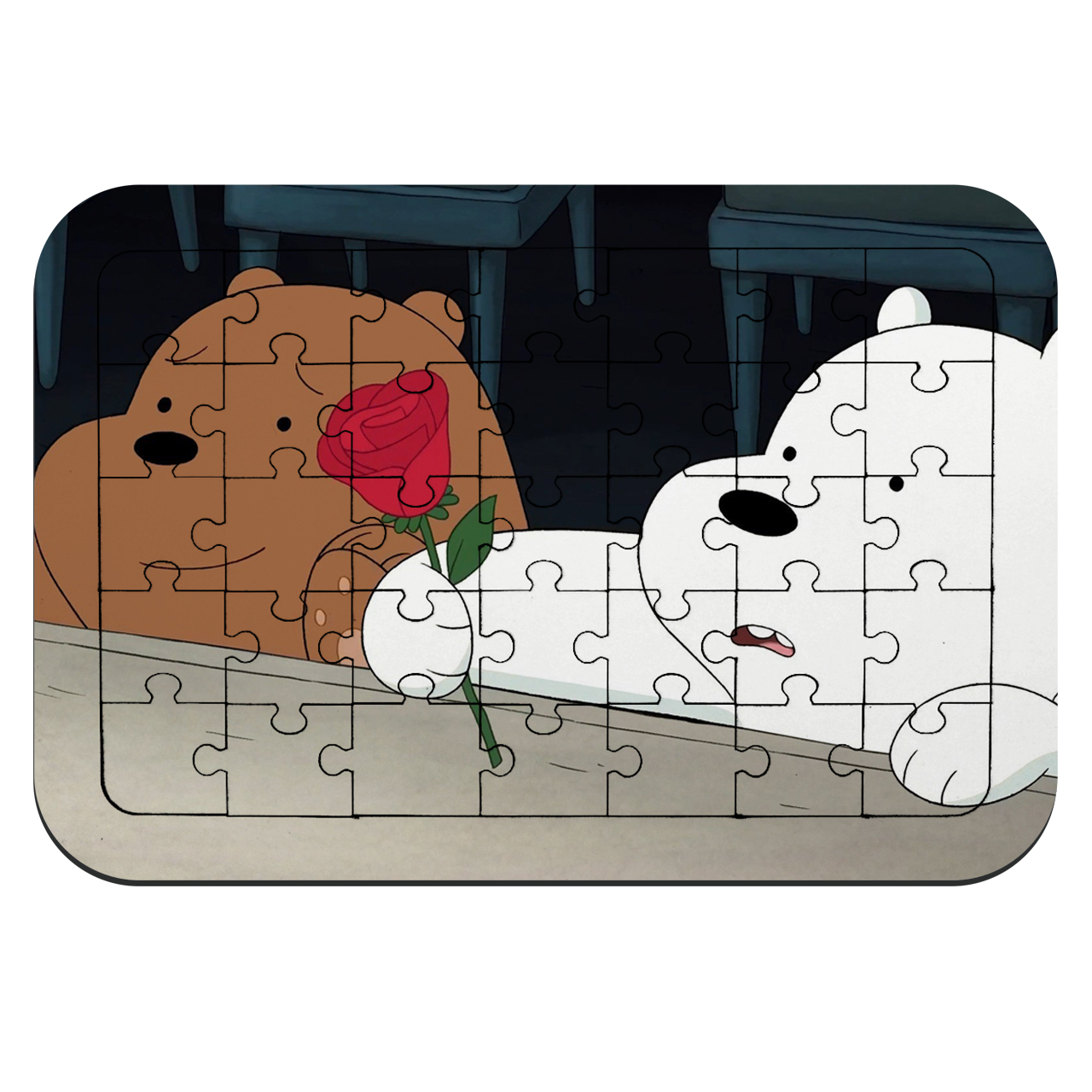 پازل 35 تکه طرح انیمیشن خرسهای کله فندقی مدل NI692