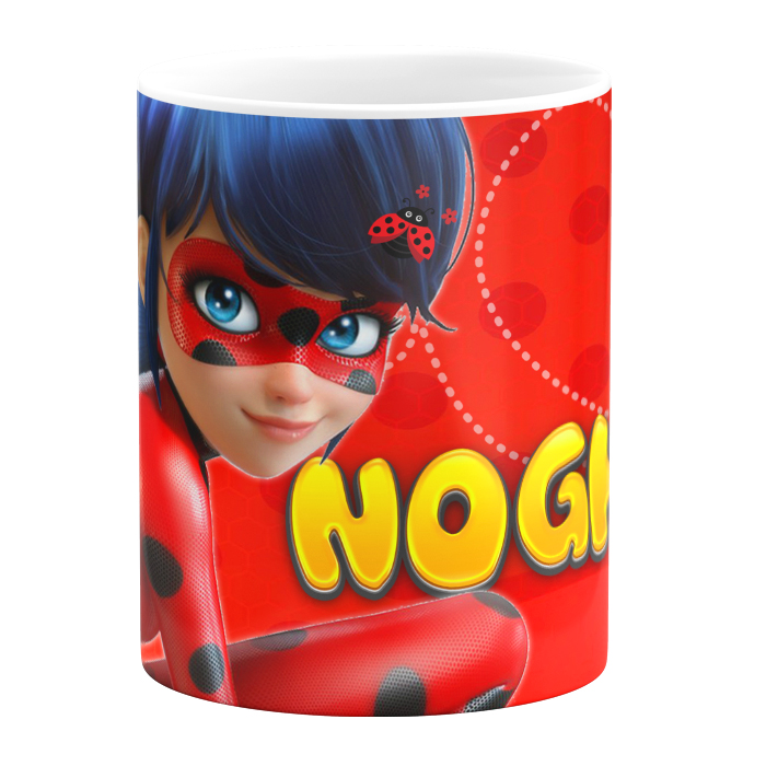 ماگ طرح دختر کفشدوزکی مدل نقره