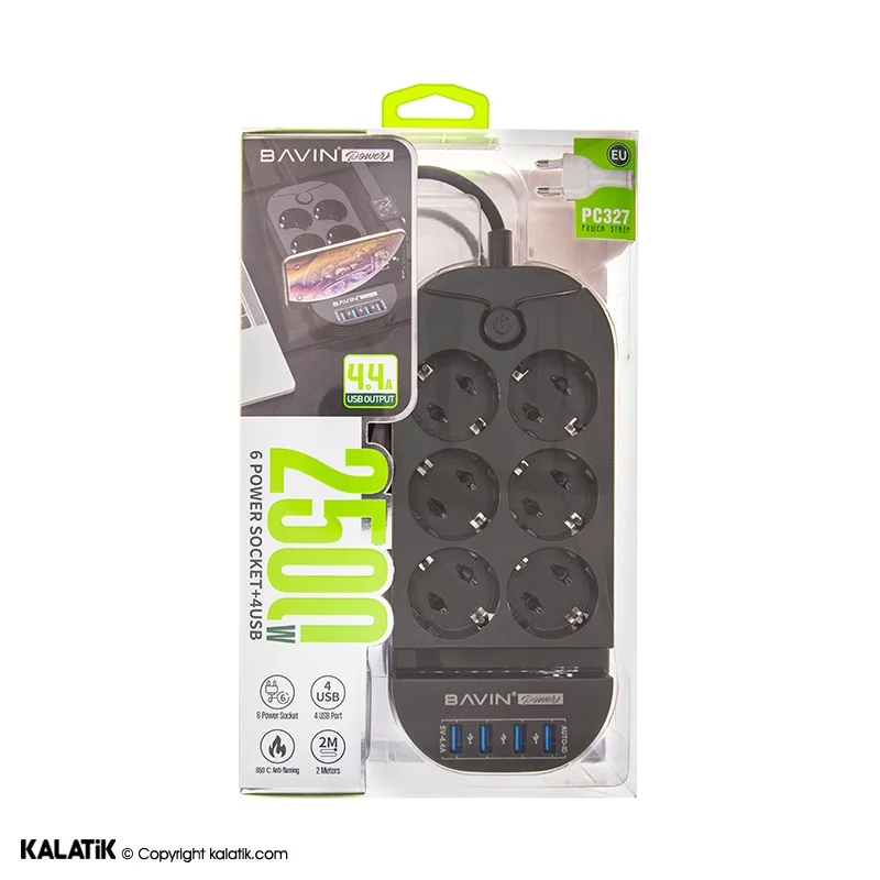 هاب شارژر و چند راهی برق باوین مدل PC327