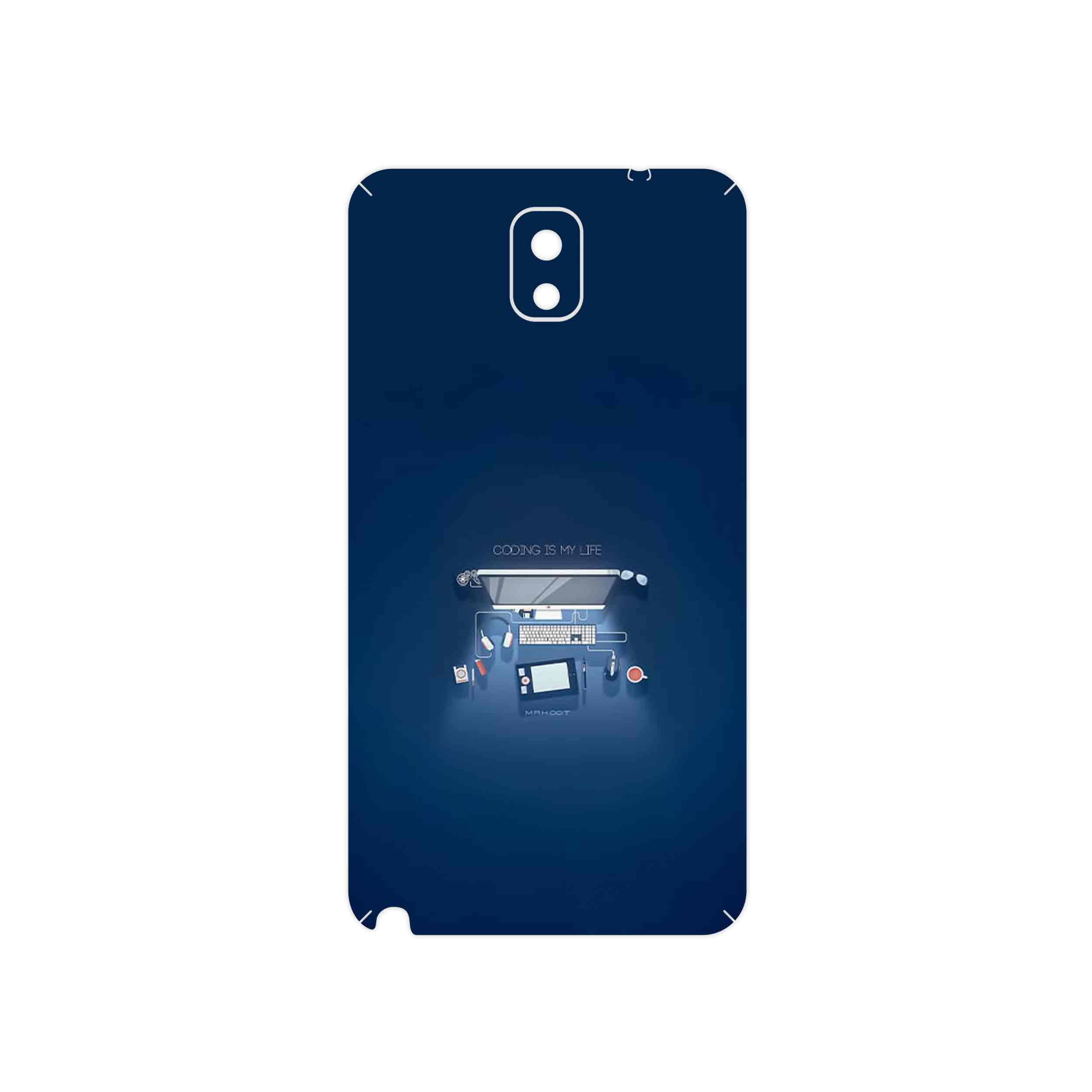 برچسب پوششی ماهوت مدل Programming 3 مناسب برای گوشی موبایل سامسونگ Galaxy Note 3