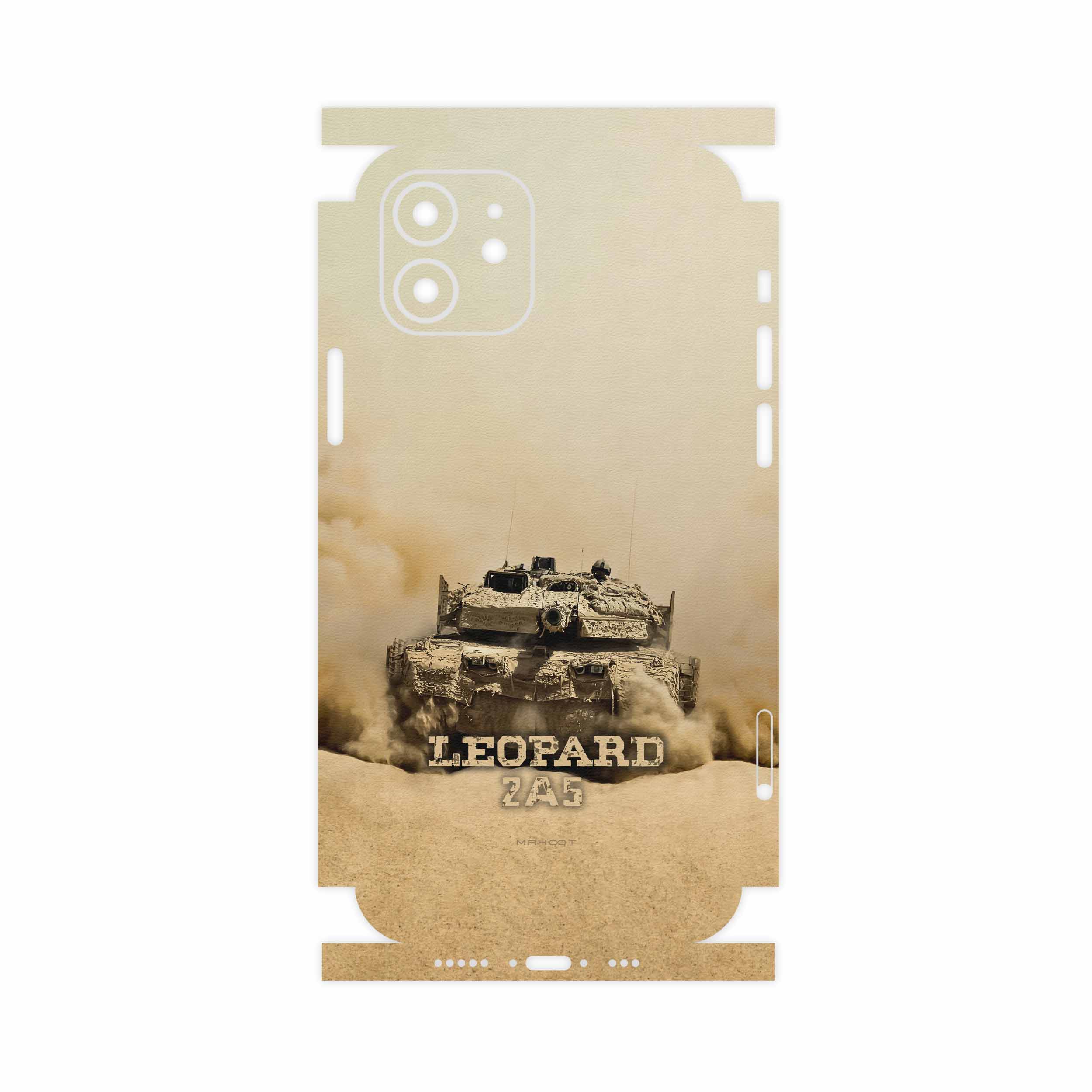 برچسب پوششی ماهوت مدل Leopard 2A5 tank-FullSkin مناسب برای گوشی موبایل اپل iPhone 12