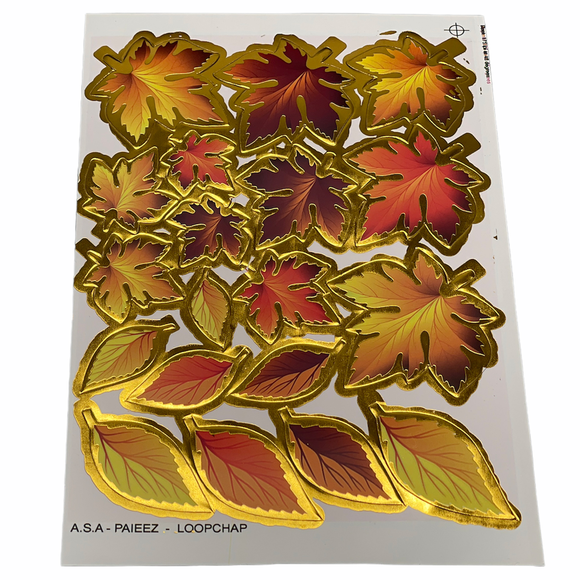 تاپر کیک مدل برگ پاییزی بسته 19 عددی