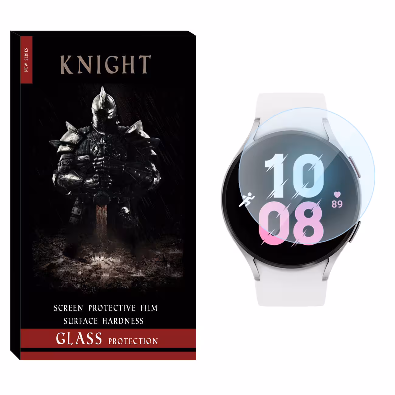 محافظ صفحه نمایش شیشه‌ای نایت مدل SH-KT مناسب برای ساعت هوشمند سامسونگ Galaxy Watch 5 44mm بسته دو عددی