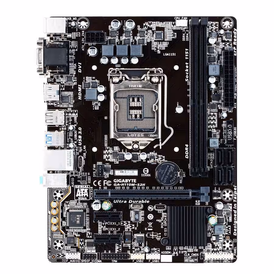 قیمت و خرید مادربرد گیگابایت مدل GA-H110M-S2H | یاس ارتباط