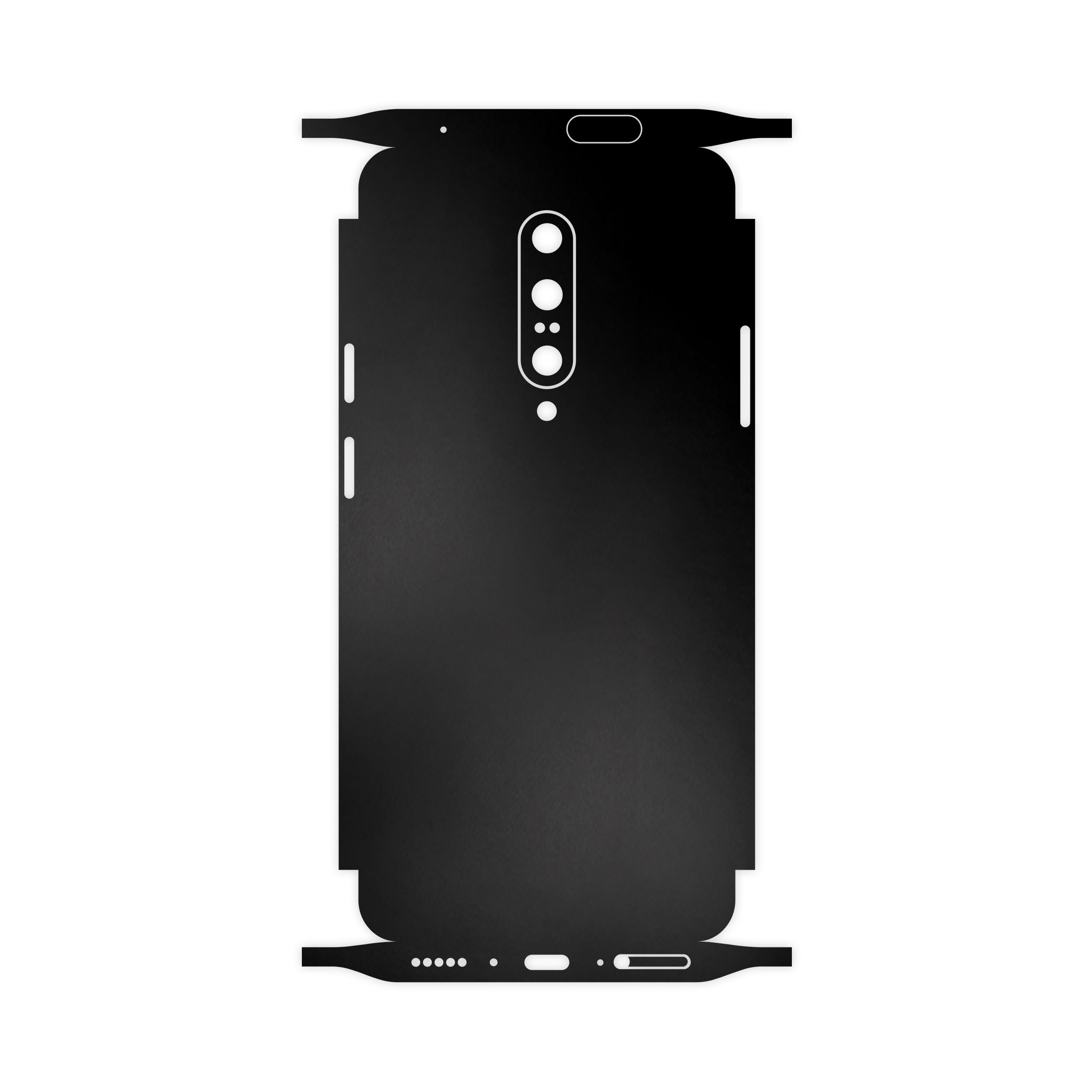 برچسب پوششی ماهوت مدل Black-Matte-FullSkin مناسب برای گوشی موبایل وان پلاس 7 Pro