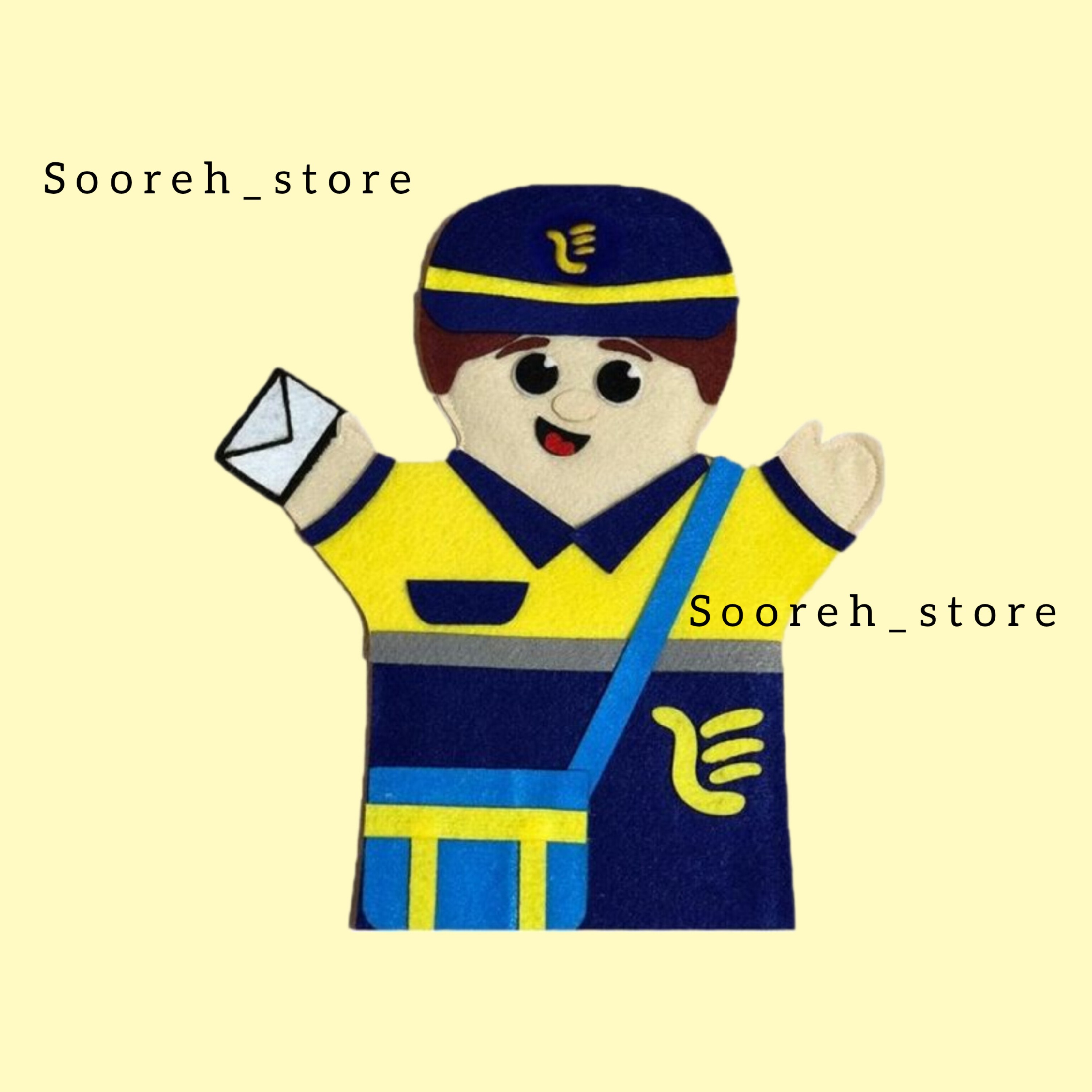 عروسک دستکشی پستچی 