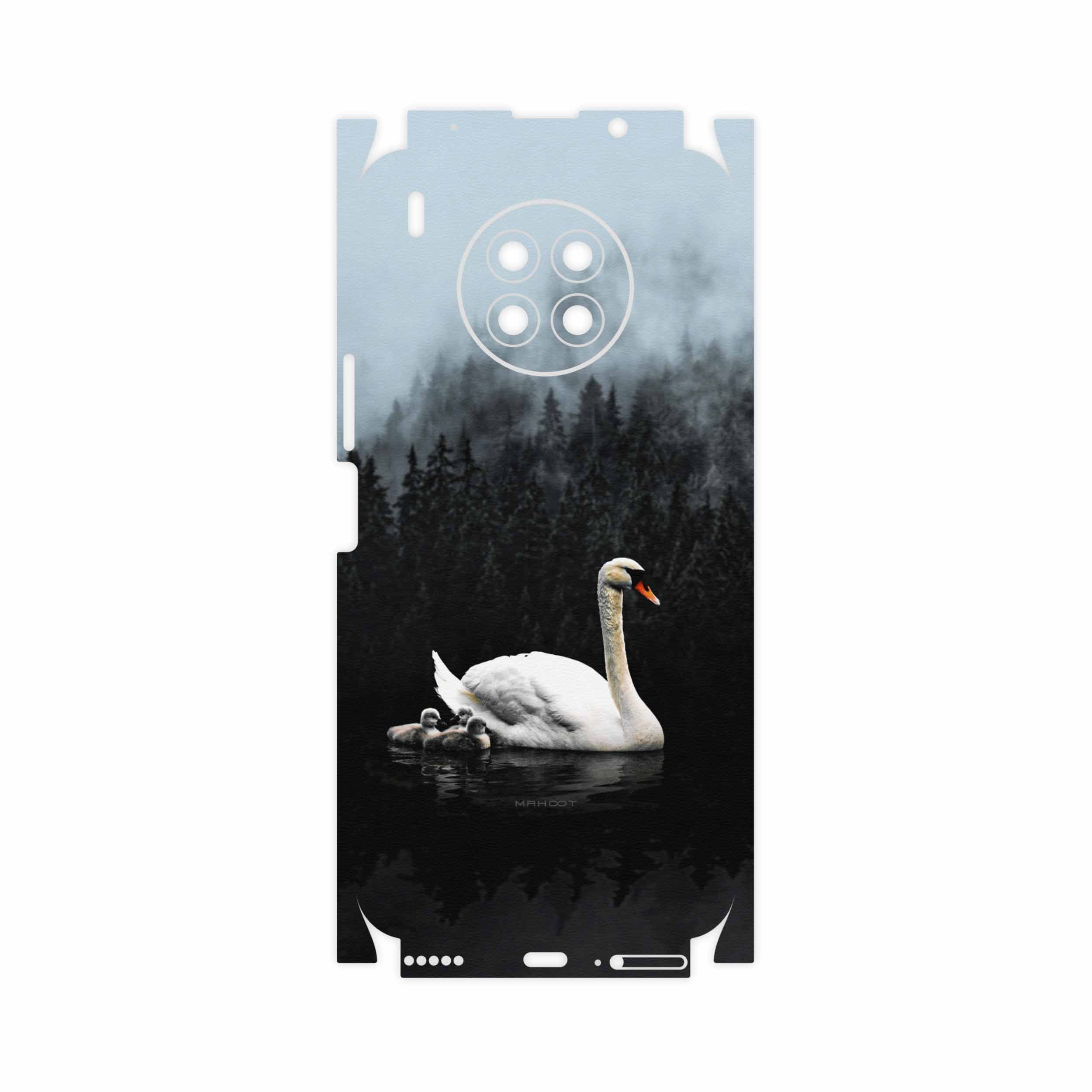برچسب پوششی ماهوت مدل Swan-Lake-FullSkin مناسب برای گوشی موبایل آنر 50 Lite