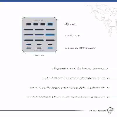 نظم دهنده فضای ذخیره سازی ماهوت مدل Walnut-496 مناسب برای فلش و مموری کارت