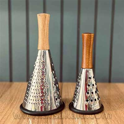 رنده مخروطی دسته چوبی GRATER