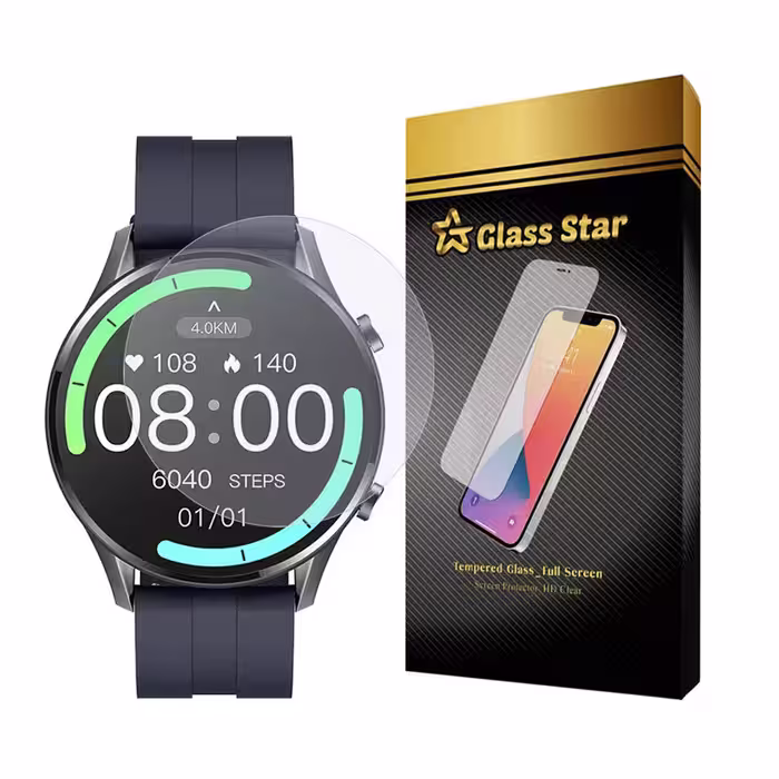 محافظ صفحه نمایش گلس استار مدل WATCHSAFS مناسب برای ساعت هوشمند آیمیلب W12 | کالا برتری