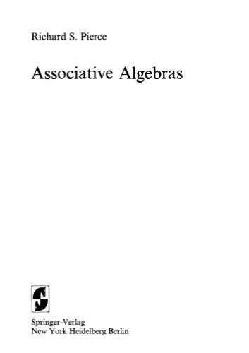 خرید و دانلود نسخه کامل کتاب Associative Algebras