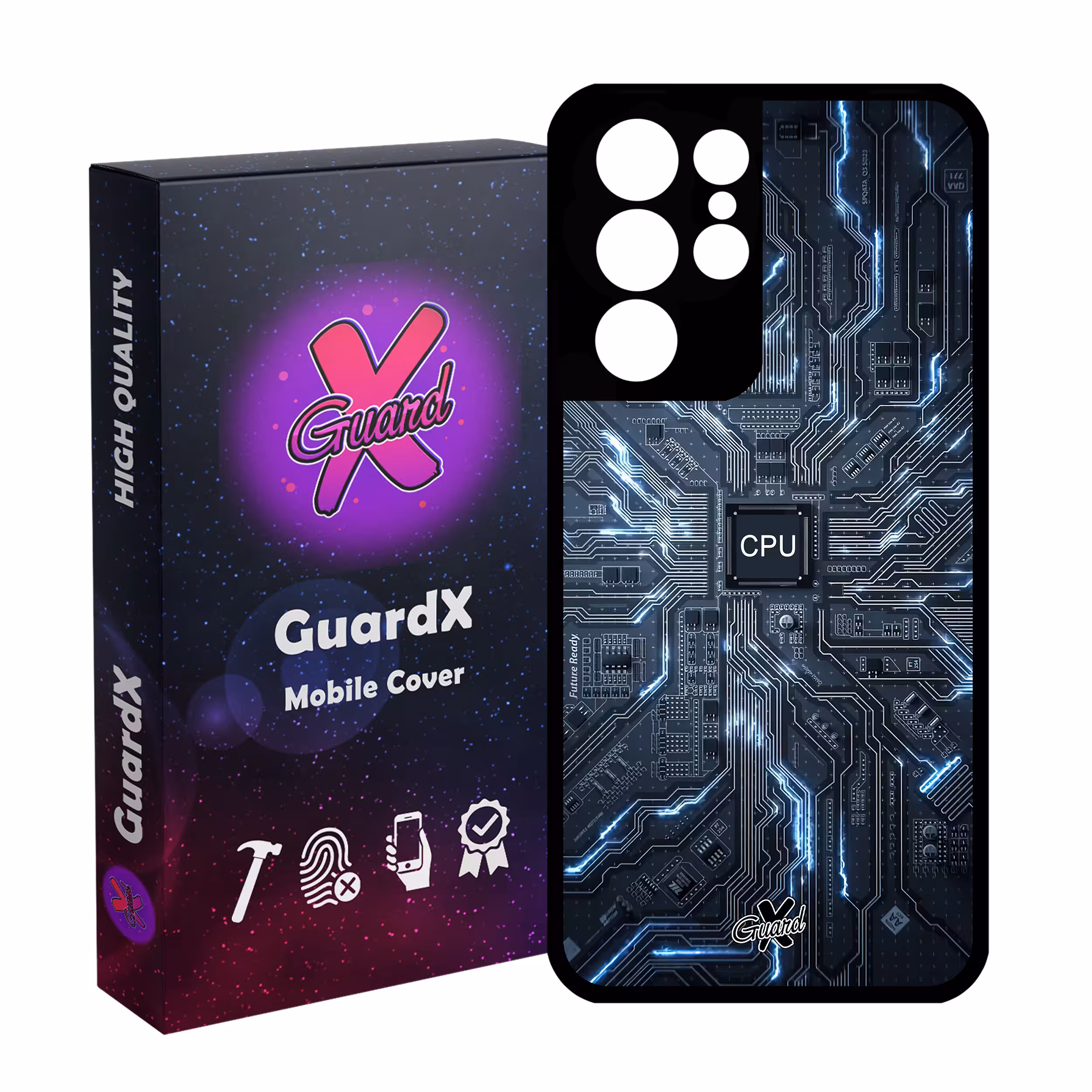 کاور گارد ایکس طرح CPU مدل Glass10504 مناسب برای گوشی موبایل سامسونگ Galaxy S21 Ultra