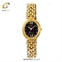 ساعت مچی اورجینال کیو اند کیو زنانه طلایی | طلایی | مشکی | کد رفرنس F16A005PY