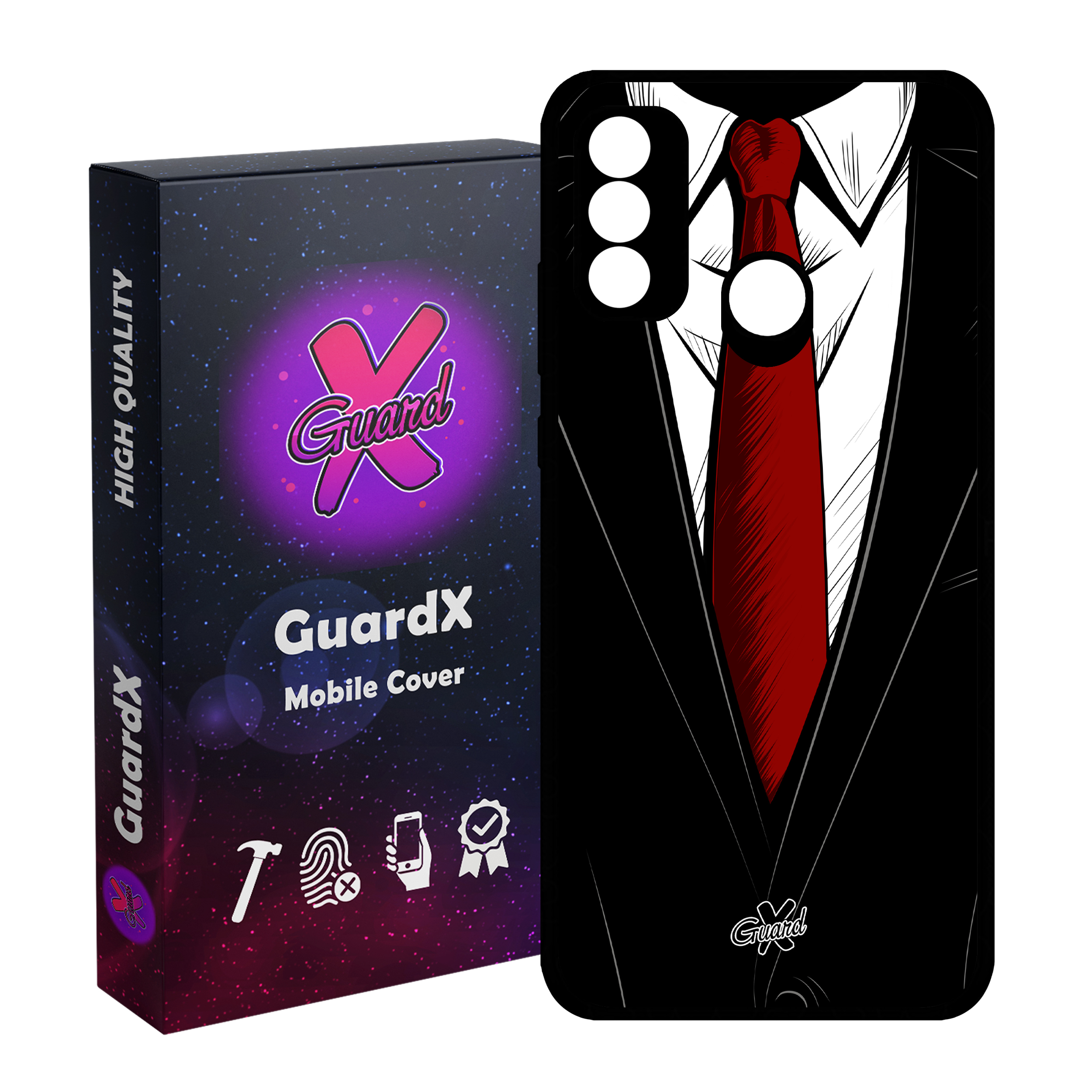 کاور گارد ایکس طرح کروات مدل Glass10209 مناسب برای گوشی موبایل هوآوی P Smart 2020