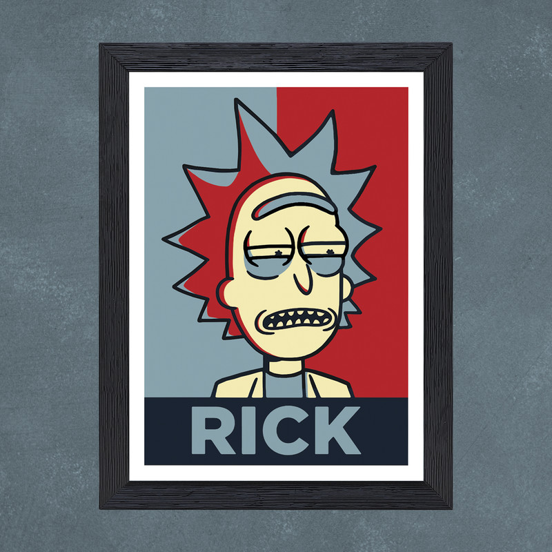 تابلو طرح Rick and Morty مدل PrRckMy4b | دنیای قاب
